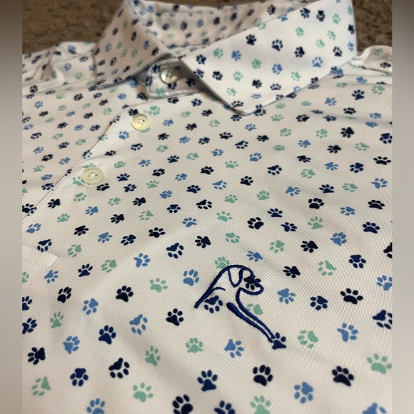 Rhoback Paw print Polo - Picture 1 of 3